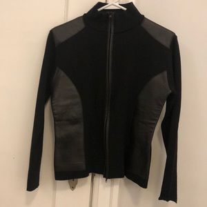 Rudsak cropped Moto zip up sweater